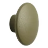 Muuto The Dots kledinghaak brown green, Ø6,5 cm< Haken & Hangers