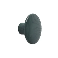 Muuto The Dots kledinghaak dark green, Small< Haken & Hangers|Opbergoplossingen Voor De Kinderkamer