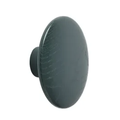 Muuto The Dots kledinghaak dark green, Medium< Haken & Hangers|Opbergoplossingen Voor De Kinderkamer