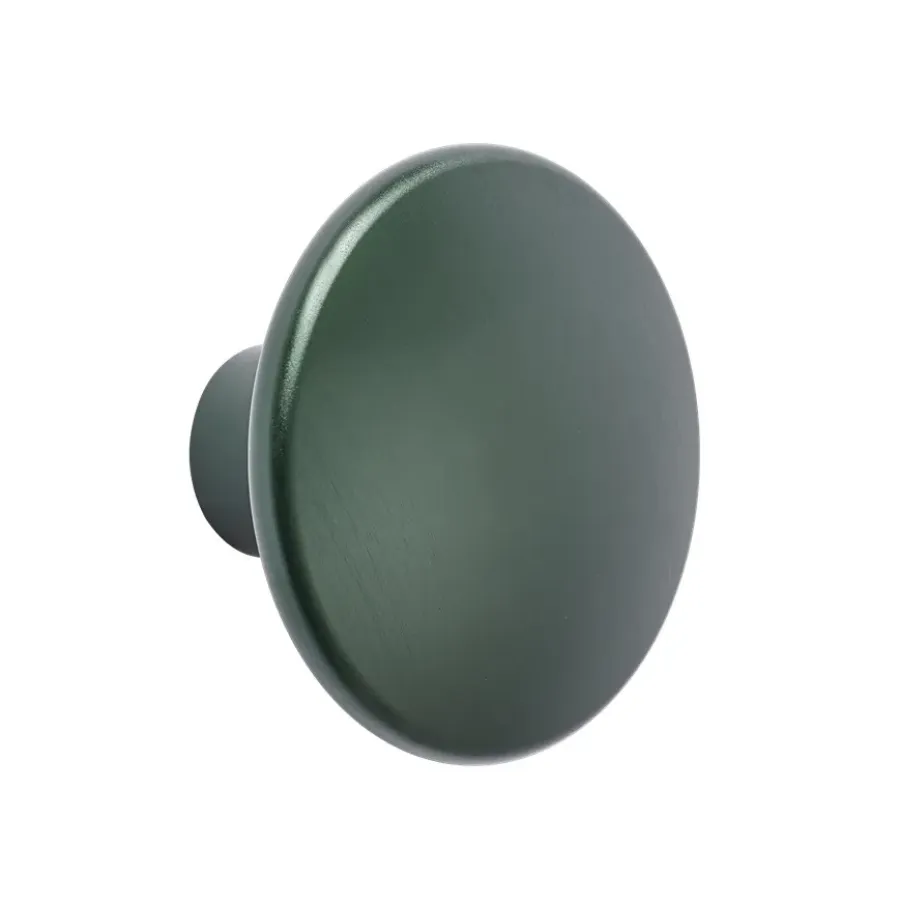Muuto The Dots kledinghaak metaal 5 cm, Dark green< Haken & Hangers|Opbergoplossingen Voor De Kinderkamer