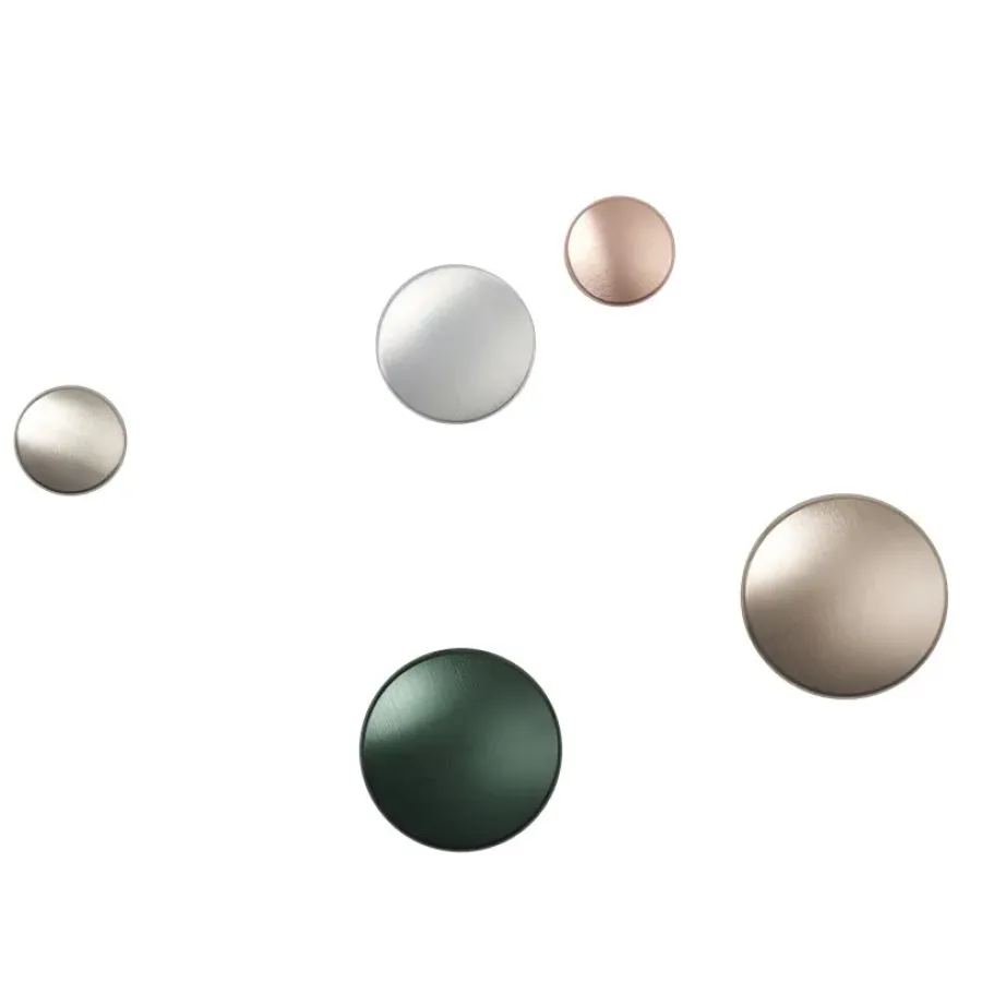 Muuto The Dots kledinghaak metaal 5 cm, Dark green< Haken & Hangers|Opbergoplossingen Voor De Kinderkamer