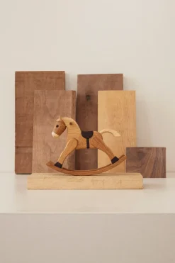 Spring Copenhagen The Rocking Horse decoratie 13,5 cm, Eik, 13,5 cm< Houten Beelden