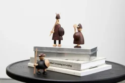Andersen Furniture The vikings of Denmark houten figuur 3-delig, Stained beech< Houten Beelden