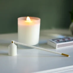 Solstickan Design Three Stars kaarsendover, Wit< Kaarsenaccessoires