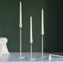 Solstickan Design Three Stars kaarsendover, Wit< Kaarsenaccessoires