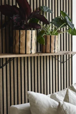 Scandi Living Thrive pot Ø16 cm, Beige-zwart< Bloempotten