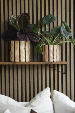 Scandi Living Thrive pot Ø16 cm, Beige-zwart< Bloempotten