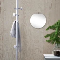 Essem Design Tillbakablick ronde spiegel, berkenhout< Wandspiegels