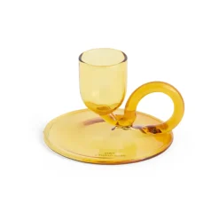 HAY Tiny kandelaar curved, Yellow< Kaarsenhouders & Kaarsenborden