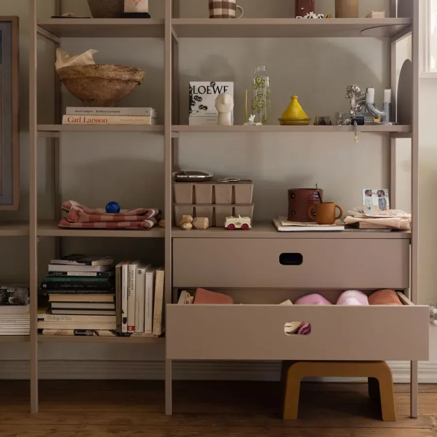 TÔNN furniture TÔNN ladekast groot, Camel< Kasten & Vitrines