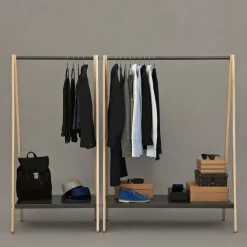 Normann Copenhagen Toj kapstok, white, onderstel van essenhout< Kapstokken & Hangrekken