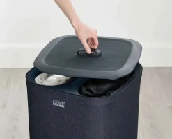 Joseph Joseph Tota wasmand 60 L, Zwart< Wasmanden