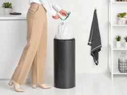 Brabantia Touch Bin New 30 L, Confident Grey< Pedaalemmers