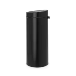 Brabantia Touch Bin prullenbak 30 liter, zwart mat< Pedaalemmers