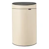 Brabantia Touch Bin prullenbak 40 liter, Soft Beige< Pedaalemmers