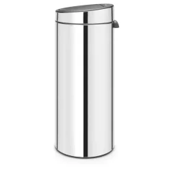 Brabantia Touch Bin prullenbak 30 liter, staal glanzend< Pedaalemmers