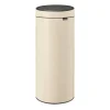 Brabantia Touch Bin prullenbak 30 liter, Soft beige< Pedaalemmers