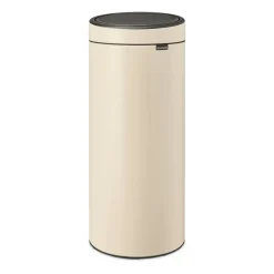 Brabantia Touch Bin prullenbak 30 liter, Soft beige< Pedaalemmers
