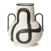Ferm Living Trace vaas, Crèmekleurig< Vazen