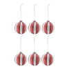 Scandi Living Tradition kerstballen 6-pack, Red/white< Kerstdecoraties