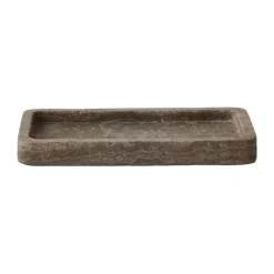 Tell Me More Travertin decoratieplankje 13x25 cm, Bruin< Decoratieve Accessoires|Decoratieve Dienbladen