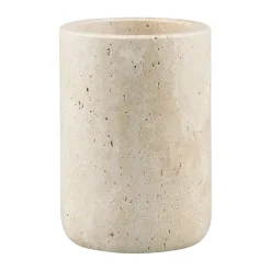 Mette Ditmer Travertine tandenborstelhouder 10 cm, Linnen< Tandenborstelhouders