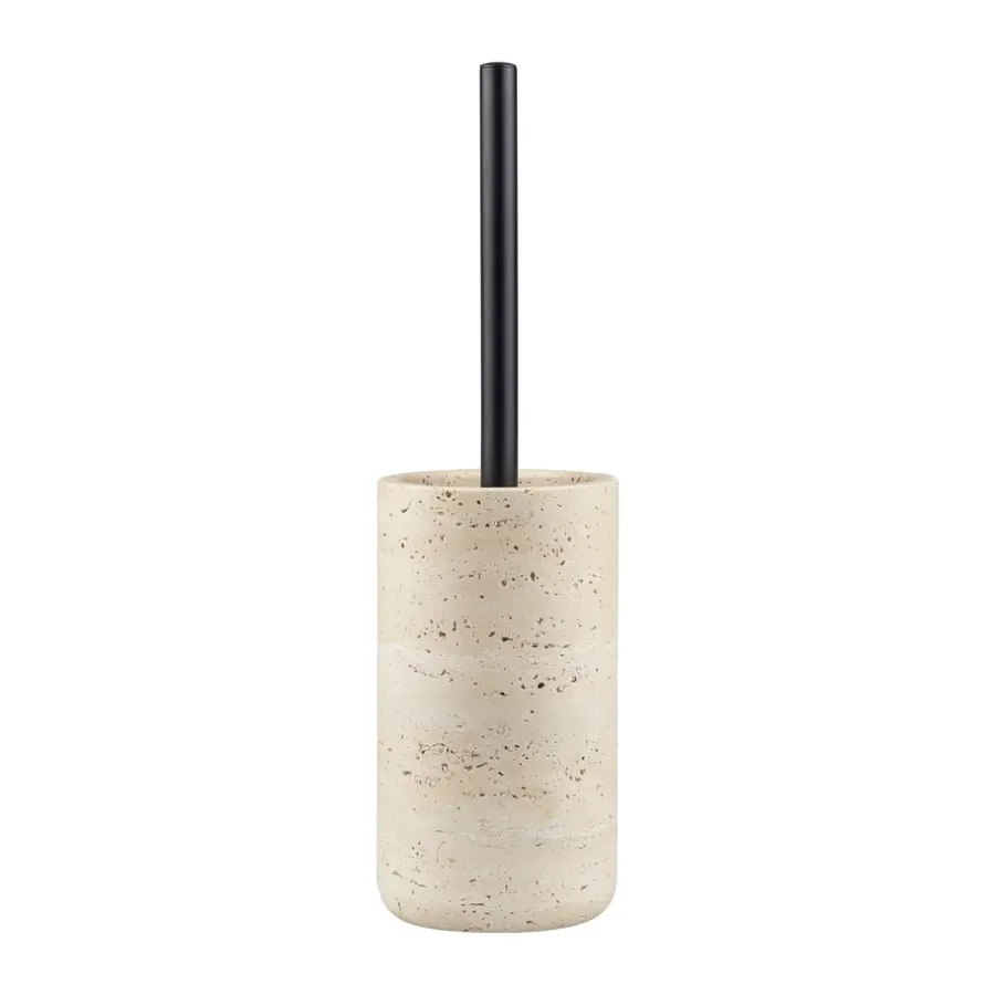 Mette Ditmer Travertine toiletborstel 36 cm, Linnen< Toiletborstels