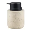 Mette Ditmer Travertine zeepdispenser 12,5 cm, Linnen< Zeepdispensers & Zeepschaaltjes