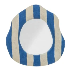 Bloomingville Travis wandspiegel 39,5x38,5 cm, Blauw< Wandspiegels