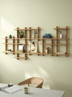 Andersen Furniture Treat wandplank single, Oiled Nature Oak, 34x12x11,2 cm< Planken & Planksystemen