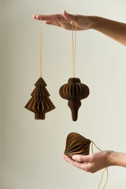 Scandi Living Tree kerstballen 4-pack, Natural< Kerstdecoraties
