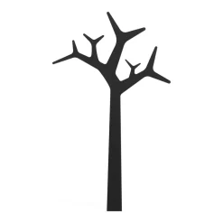 Swedese Tree kledinghaken Wand 134cm, zwart< Kapstokken & Hangrekken