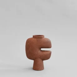 101 Copenhagen Tribal vaas medio, Terracotta< Vazen