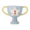Bloomingville Trophy pot 23x16 cm, Blauw< Kinderkamer Interieuraccessoires|Kinderkamer Interieuraccessoires