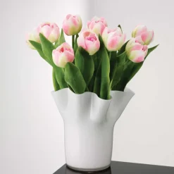 Aida Tulip vaas 20 cm, Wit< Vazen