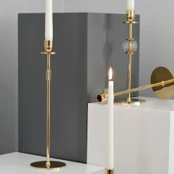Hilke Collection Tuti kandelaar 40 cm, Massief messing< Kandelaars