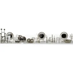 POLSPOTTEN Twiggy ekorre kandelaar 30 cm, Zilver< Kandelaars