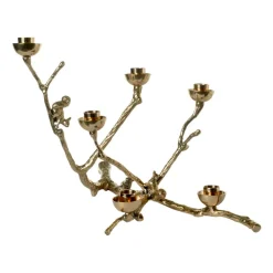 POLSPOTTEN Twiggy ekorre kandelaar 30 cm, Goud< Kandelaars
