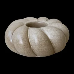 DBKD Twine waxinelichtjeshouder Ø14 cm, Beige< Kaarsenhouders & Kaarsenborden