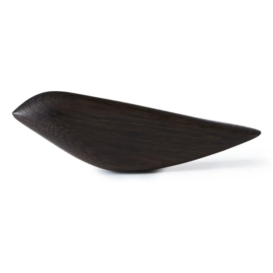 Warm Nordic Twirling Bird decoratie L, Gerookt eiken< Houten Beelden