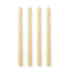 Audo Copenhagen Twist kaars 30 cm 4-pack, Ivory< Kaarsen