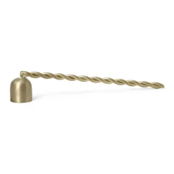 Ferm Living Twist kaarsendover, brass< Kaarsenaccessoires