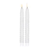 Scandi Essentials Twisted ledkaarsen 25 cm 2-pack, Wit< Led-Kaarsen