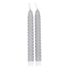 Scandi Essentials Twisted ledkaarsen 25 cm 2-pack, Grijs< Led-Kaarsen