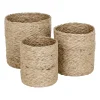 Dixie Twisted opbergmand small 3-pack, Natuur-grijs< Opbergmanden