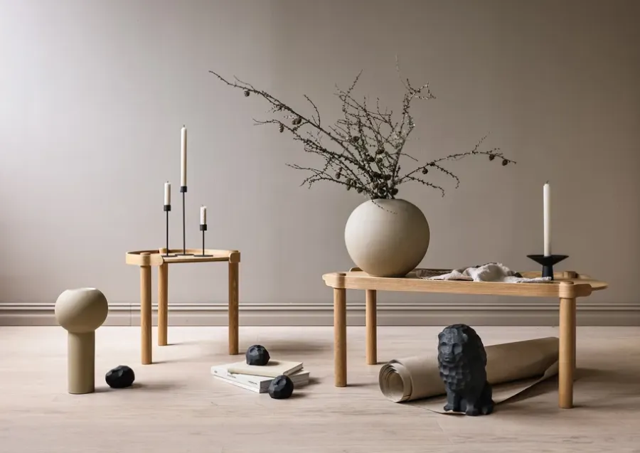 Cooee Design Uma kandelaar, Black< Kandelaars