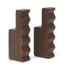 Ferm Living Unda haak 2-pack, Donkerbruin< Haken & Hangers