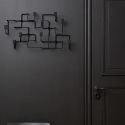 Gejst Underground klerenhanger, Zwart-zwartgebeitst eikenhout< Kapstokken & Hangrekken