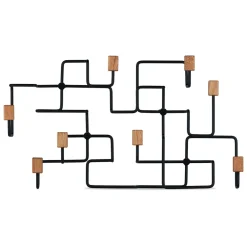 Gejst Underground klerenhanger, Zwart-eikenhout< Kapstokken & Hangrekken
