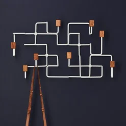 Gejst Underground klerenhanger, Wit-eikenhout< Kapstokken & Hangrekken